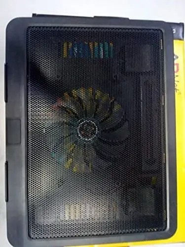 Adnet Laptop Cooling Pad AD-19 1 Fan Cooling Pad (Black)